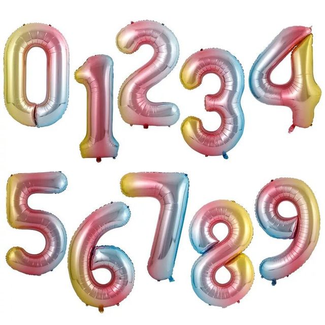 Duże białe balony cyfry 1-9, foliowy balon dekoracyjny na urodziny i Baby Shower (40 cali) - Wianko - 7