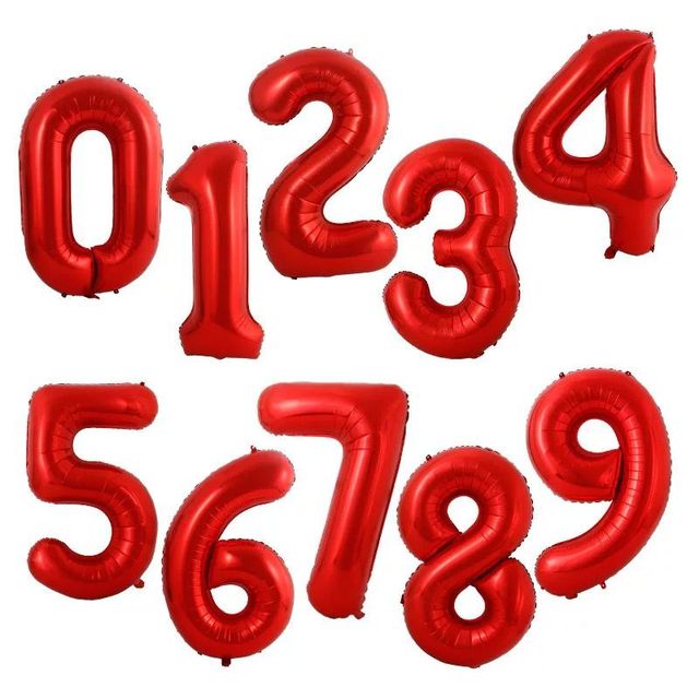 Duże białe balony cyfry 1-9, foliowy balon dekoracyjny na urodziny i Baby Shower (40 cali) - Wianko - 5