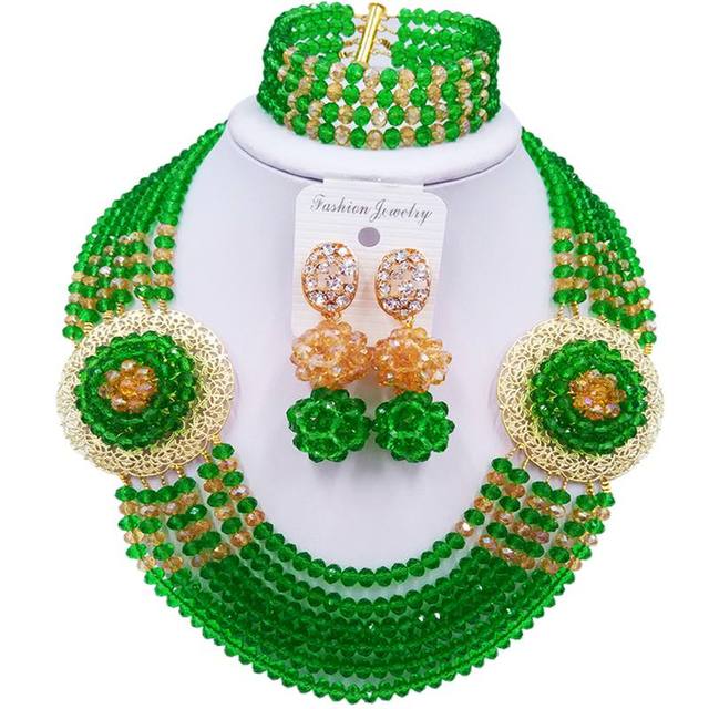 Biżuteria z białymi szampańskimi złotymi koralikami AB z kryształami - prezent na rocznicę - Wianko - 102