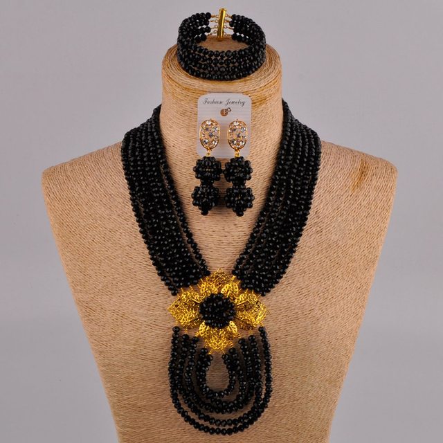 Biżuteria z białymi szampańskimi złotymi koralikami AB z kryształami - prezent na rocznicę - Wianko - 21