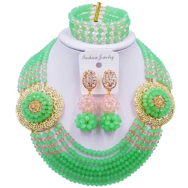 Biżuteria z białymi szampańskimi złotymi koralikami AB z kryształami - prezent na rocznicę - Wianko - 104
