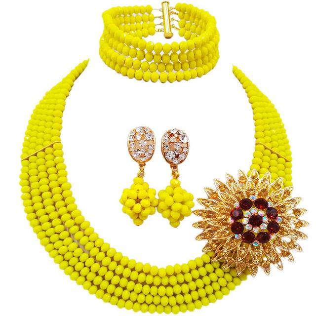Biżuteria z białymi szampańskimi złotymi koralikami AB z kryształami - prezent na rocznicę - Wianko - 61