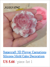 Silikonowe formy do dekorowania ciast 3D Sugarcraft Rose Flower - Wianko - 36