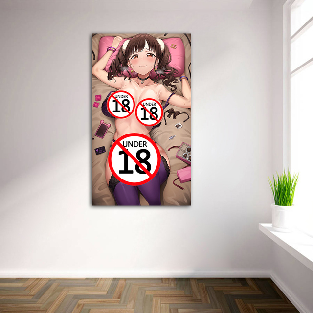Plakat Anime Hot Beauty na płótnie do dekoracji sypialni - obraz bez ramki - Wianko - 3