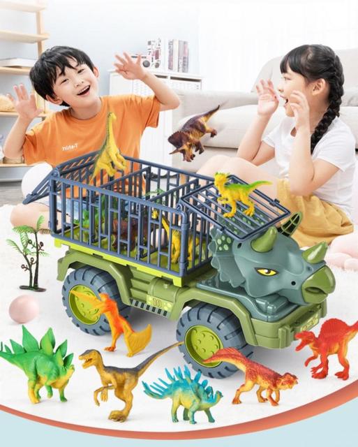 Model dinozaura ciężarówka - pojazd inżynieryjny dla dzieci - Wianko - 7