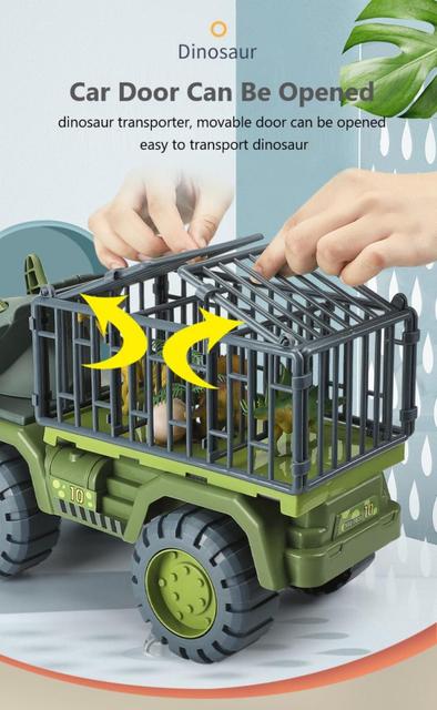 Model dinozaura ciężarówka - pojazd inżynieryjny dla dzieci - Wianko - 9