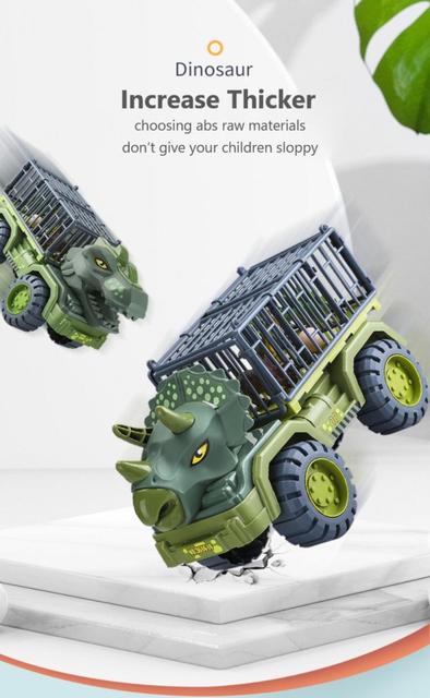 Model dinozaura ciężarówka - pojazd inżynieryjny dla dzieci - Wianko - 3