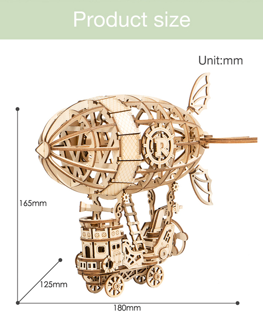 Drewniane gry-układanki Robotime 3D - zestawy modeli montażowych dla dzieci, dziewczyn - prezent urodzinowy - Wianko - 27