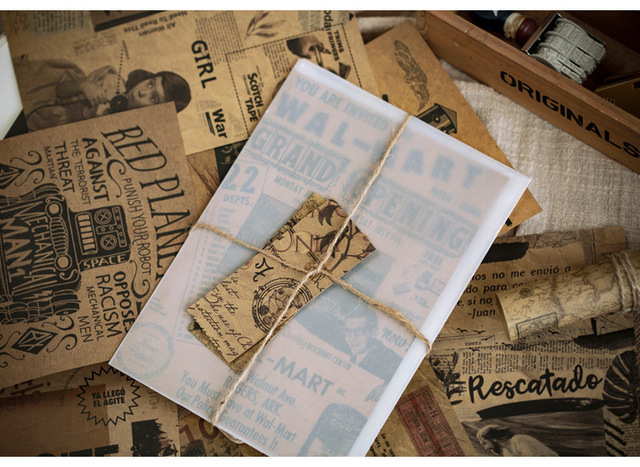 10szt./partia Papeteria Retro Vintage - Materiał dekoracyjny do pamiętnika, kopert i podróżnych ksiąg gości z naklejek papierniczych - Wianko - 15
