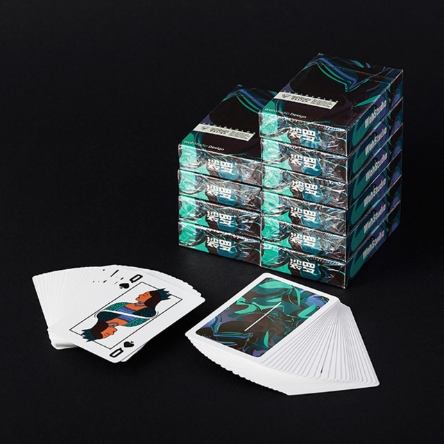 Stolik pokerowy w stylu europejskim, wodoodporny, zestaw 54 sztuki kart do gry pokera - Wianko - 2