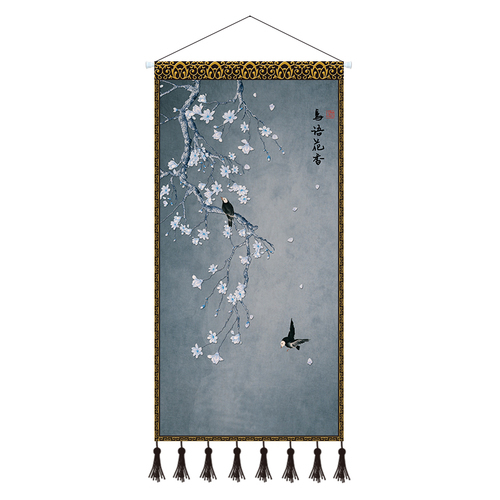 Plakat drewno przewiń - chiński krajobraz, dekoracja domu - Wianko - 15