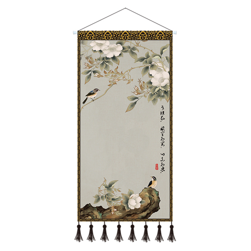 Plakat drewno przewiń - chiński krajobraz, dekoracja domu - Wianko - 17