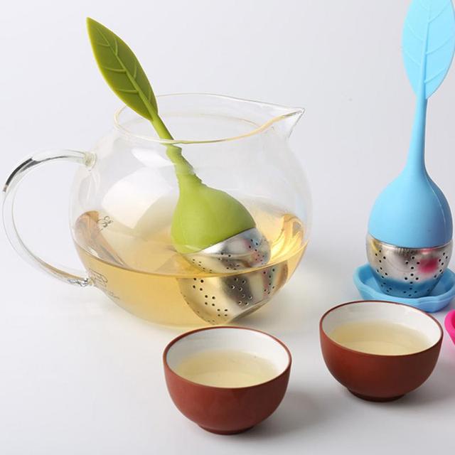 Zaparzacz do herbaty z kreatywnym sitkiem ze stali nierdzewnej i silikonową saszetką TSLM1 - Wianko - 5