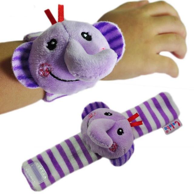 Zabawki sensoryczne piłki pluszowe z opaskami na nadgarstki dla dzieci - grzechotki przyciągające uwagę - Wianko - 6