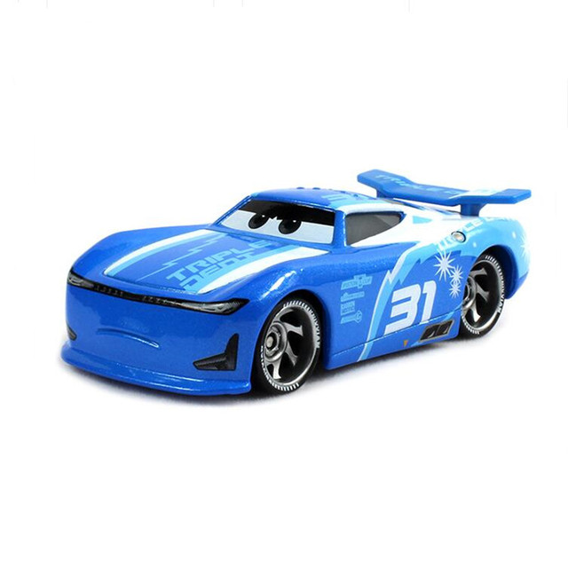 Zabawka dziecięca - Oryginalne samochody Disney Pixar 2 i 3 - Zygzak McQueen, Matt Jackson Storm i Ramirez - 1:55 stopnia - Odlewniczy metalowy samochód - Wianko - 124