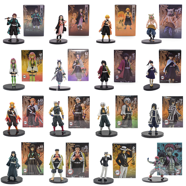 Figurki akcji Demon Slayer 9 Hashira: Mitsuri Kocho, Shinobu, Rengoku, Muzan, Akaza, Tokito - Kimetsu no Yaiba - Wianko - 1