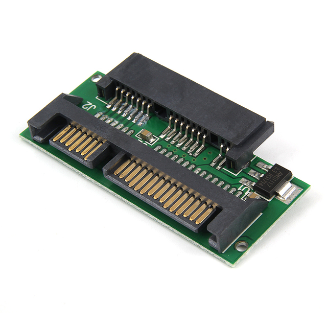 Adapter 1.8 Micro Sata 7 + 7 + 2pin 16-Pin SSD kobieta do 2.5 Sata 7 + 15pin męski dla kabli komputerowych - Wianko - 3