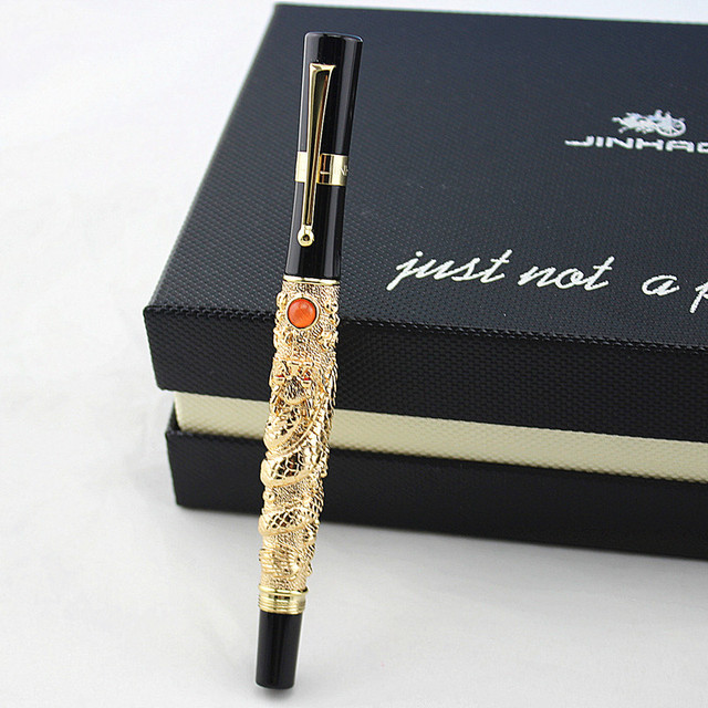 Prezentujemy długopis kulkowy JINHAO Vintage o stalówce 0.7mm, wysokiej jakości, luksusowy, biurowy - Caneta - Wianko - 1