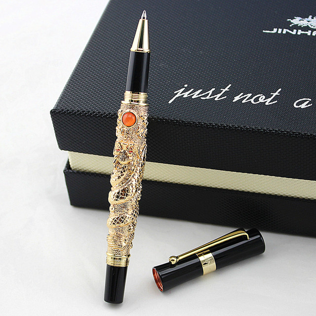 Prezentujemy długopis kulkowy JINHAO Vintage o stalówce 0.7mm, wysokiej jakości, luksusowy, biurowy - Caneta - Wianko - 2