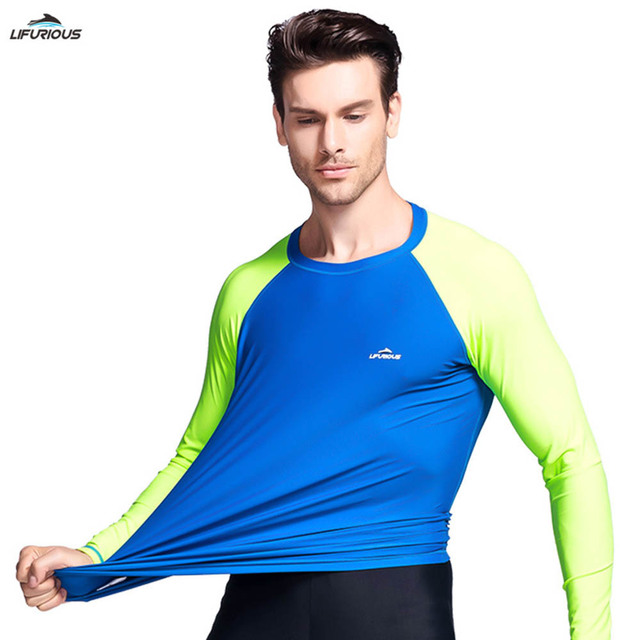 Męska koszula plażowa ze stretchem i długimi rękawami do surfingu z ochroną UV Lycra moda UPF 50+ - Wianko - 6