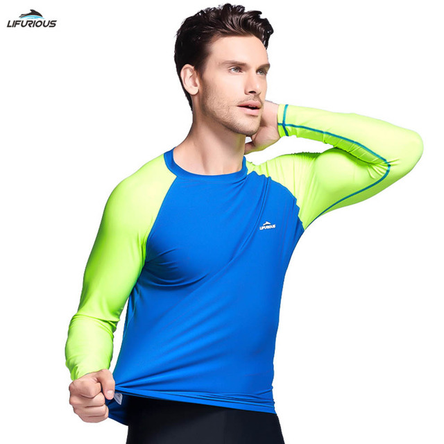 Męska koszula plażowa ze stretchem i długimi rękawami do surfingu z ochroną UV Lycra moda UPF 50+ - Wianko - 5