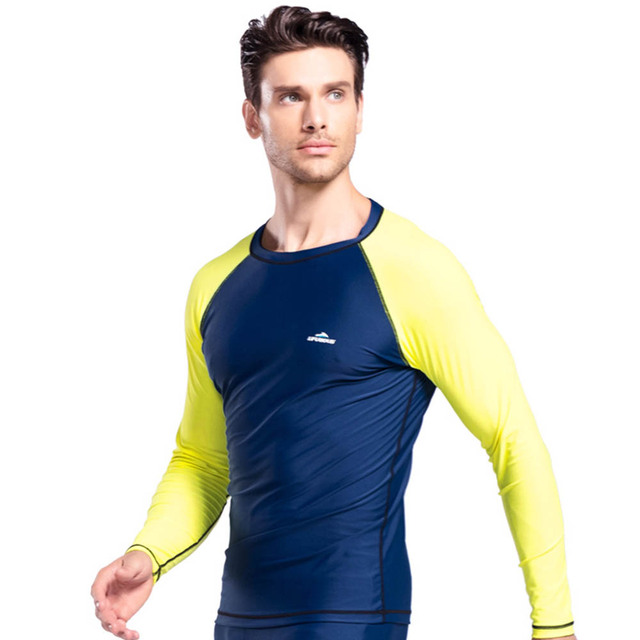 Męska koszula plażowa ze stretchem i długimi rękawami do surfingu z ochroną UV Lycra moda UPF 50+ - Wianko - 9