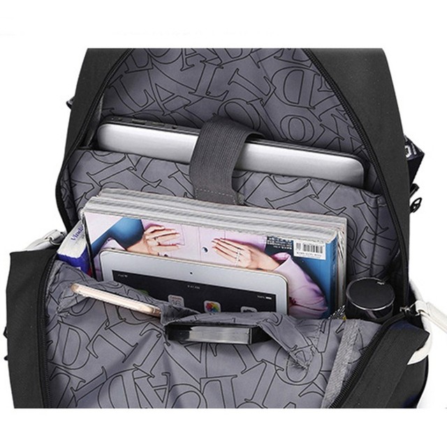 Plecak Siedem Grzechów Głównych - USB Charge, dla kobiet, mężczyzn, lumious, na laptopa, torby szkolne, podróżne - Wianko - 12