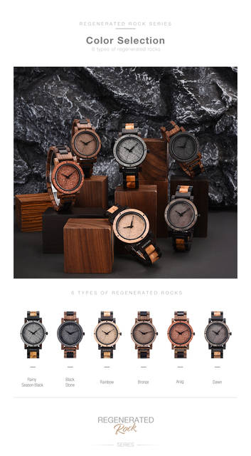 Zegarek męski BOBO BIRD z marmurowym drewnianym projektem, marki Top Luxury Brand, kwarcowy najlepszy prezent świąteczny - Wianko - 7