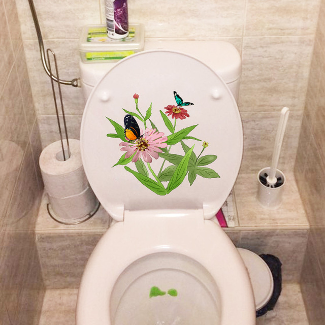 Naklejki ścienne YOJA motyl Cartoon, 21.3x19.5 cm, dekoracyjne sypialnia i toaleta, model T1-2348 - Wianko - 5