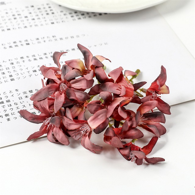 10/20 sztuk sztuczne storczyki gradientu orchidea magnolii - dekoracje DIY i ozdoby bożonarodzeniowe - Wianko - 11