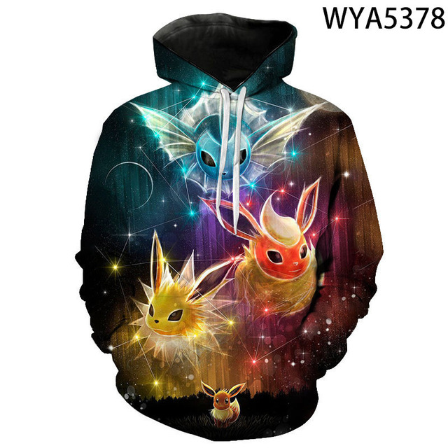 Dziecięca bluza z kapturem Pokemon Pikachu w stylu Manga - Wianko - 7