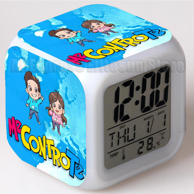 Budzik Kids Me Contro Te 3D Cartoon z termometrem - Wianko - 35