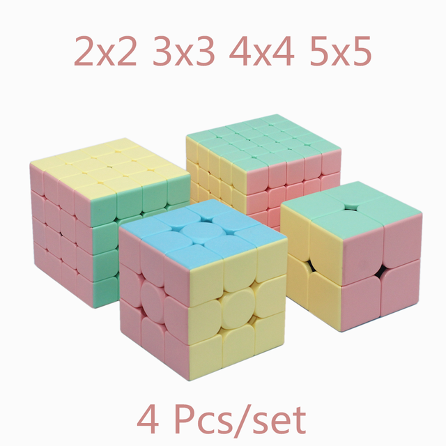 Moyu Macarons - Kostka Rubika (4 sztuki) + Kostka Prędkościowa (5 sztuk) - Zamknięta w Pudełku - Gra Edukacyjna i Zabawka dla Dzieci - Wianko - 15