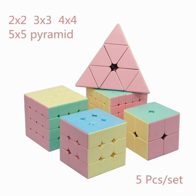 Moyu Macarons - Kostka Rubika (4 sztuki) + Kostka Prędkościowa (5 sztuk) - Zamknięta w Pudełku - Gra Edukacyjna i Zabawka dla Dzieci - Wianko - 16