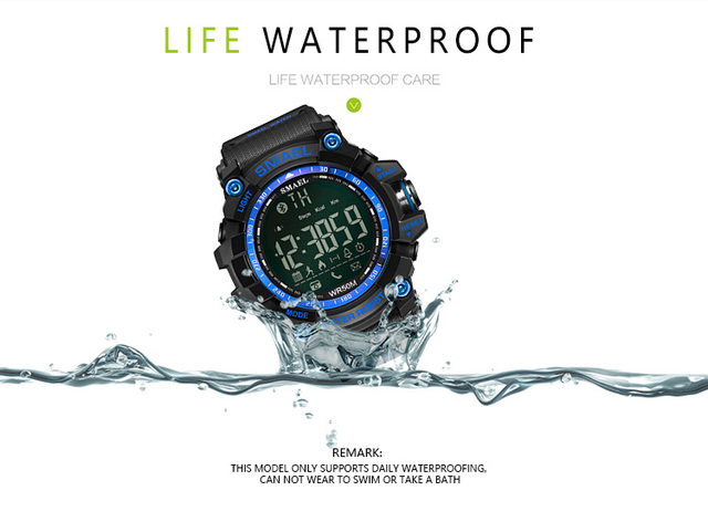 SMAEL 1617B - zegarek cyfrowy męski, wodoszczelny, czarny - Wianko - 10