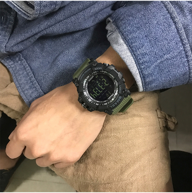 SMAEL 1617B - zegarek cyfrowy męski, wodoszczelny, czarny - Wianko - 21