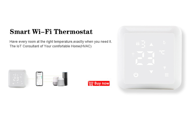 Tuya inteligentny termostat WiFi do regulacji temperatury pomieszczeń dla kotłów gazowych z Alexa i Google Home - Wianko - 2