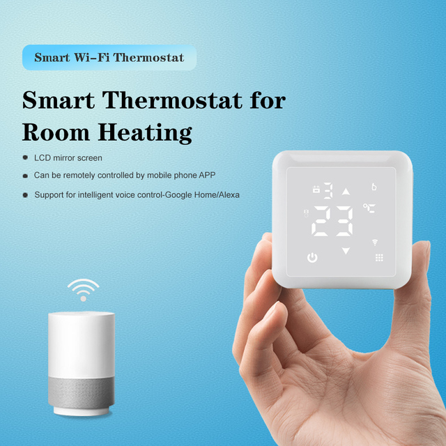 Tuya inteligentny termostat WiFi do regulacji temperatury pomieszczeń dla kotłów gazowych z Alexa i Google Home - Wianko - 1
