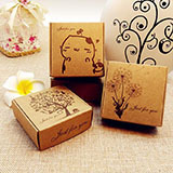 100 sztuk czarnych kartonowych pudełek prezentowych Kraft - biżuteria, loty, cajas karton prezentowe, papierowa oprawa - Wianko - 2