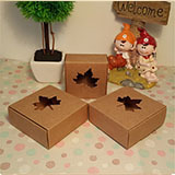100 sztuk czarnych kartonowych pudełek prezentowych Kraft - biżuteria, loty, cajas karton prezentowe, papierowa oprawa - Wianko - 4