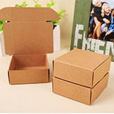 100 sztuk czarnych kartonowych pudełek prezentowych Kraft - biżuteria, loty, cajas karton prezentowe, papierowa oprawa - Wianko - 1