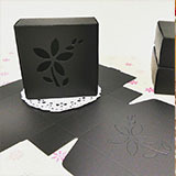 100 sztuk czarnych kartonowych pudełek prezentowych Kraft - biżuteria, loty, cajas karton prezentowe, papierowa oprawa - Wianko - 9