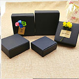 100 sztuk czarnych kartonowych pudełek prezentowych Kraft - biżuteria, loty, cajas karton prezentowe, papierowa oprawa - Wianko - 8