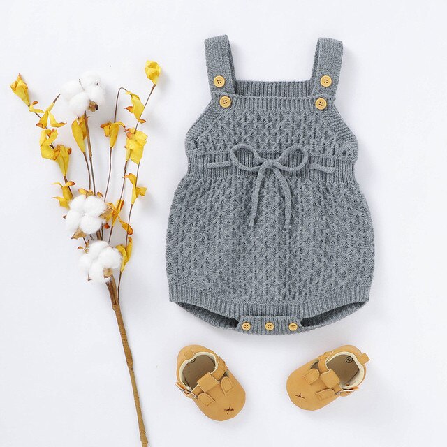 Ubrania zimowe dla noworodków - jak kamizelka, sweter, kombinezon/body - chłopcy i dziewczynki - dzianina - Wianko - 24