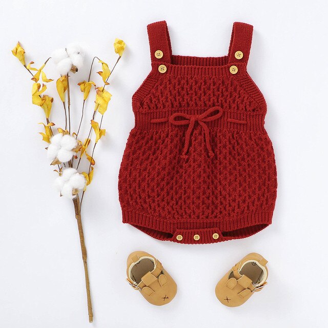 Ubrania zimowe dla noworodków - jak kamizelka, sweter, kombinezon/body - chłopcy i dziewczynki - dzianina - Wianko - 50