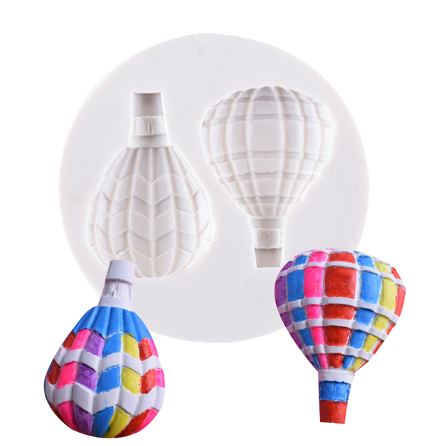 Formy silikonowe dla dzieci - gorący balon, tęczowe chmury, ubrania, trojany - do dekorowania i wypieku ciast - Wianko - 43