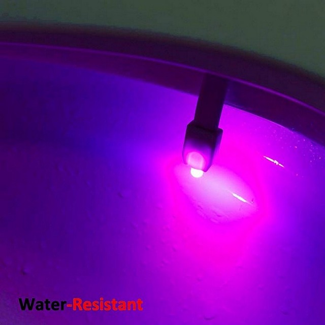 Inteligentna lampka nocna do WC - czujnik ruchu, 8 kolorów, wodoodporna - Wianko - 3