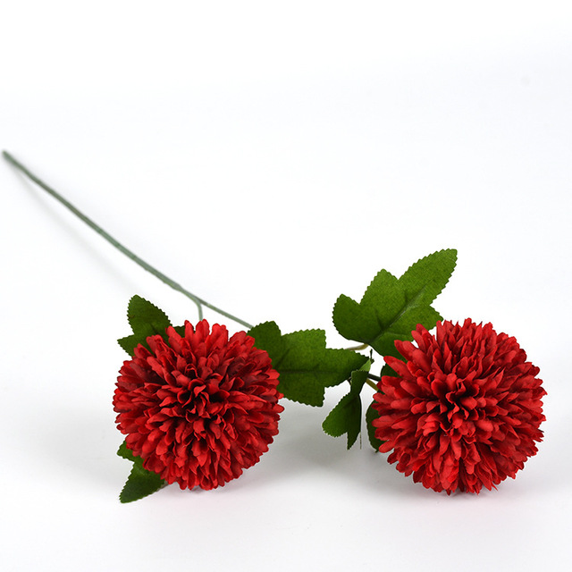 Sztuczny bukiet kwiatów mniszka z symulacją piłki, 3 głowy - prezent walentynkowy, dekoracja domowa - Wianko - 18