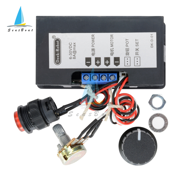 Regulator prędkości silnika PWM z wyświetlaczem cyfrowym 6V-30V DC, 12V 24V 8A MAX 16kHz - Wianko - 5