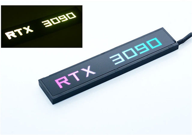 DIY RGB VGA Panel boczny dla kart graficznych RTX 3070/3080/3090 z podświetleniem 5V 3PIN Argb M/B AURA SYNC - Wianko - 8
